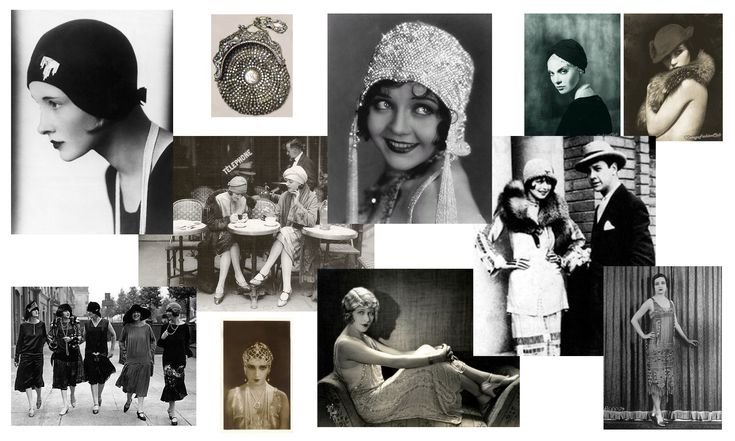 1920s fashion trends for women flapper dress style,Vintage flapper girl with pearl necklace and headband,Drop waist dress 1920s fashion for women,Cloche hat and bob haircut 1920s outfit,Sequined evening dress 1920s vintage glamour, girly times